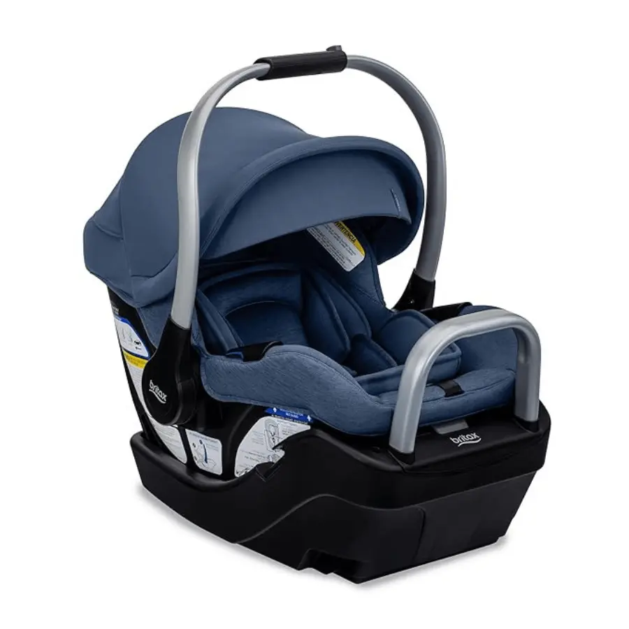 Britax Cypress Infant Car Seat with Alpine Base-Ponte Arctic, Premium Comfort and Style.