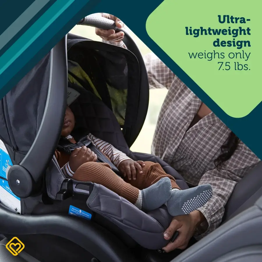 Safety 1st onBoard Insta-LATCH DLX- Ultra-Lightweight Infant Car Seat - 7.5 lbs