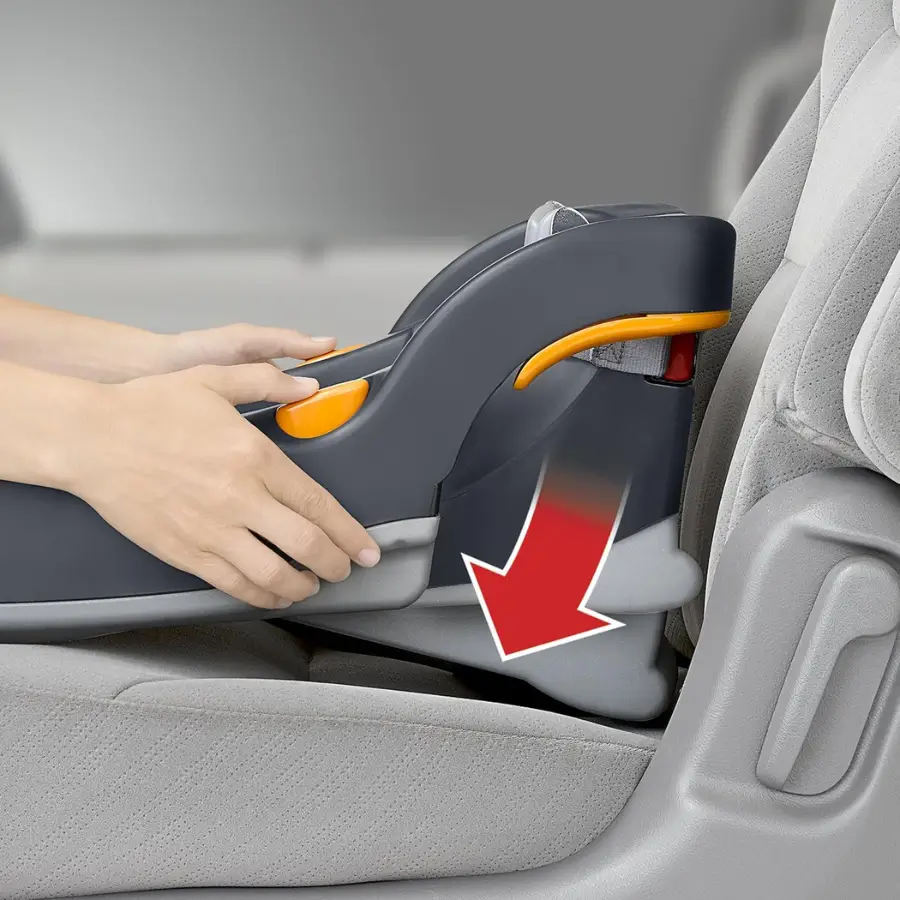 Chicco KeyFit Base features a ReclineSure® spring-loaded leveling foot to achieve proper base angle.