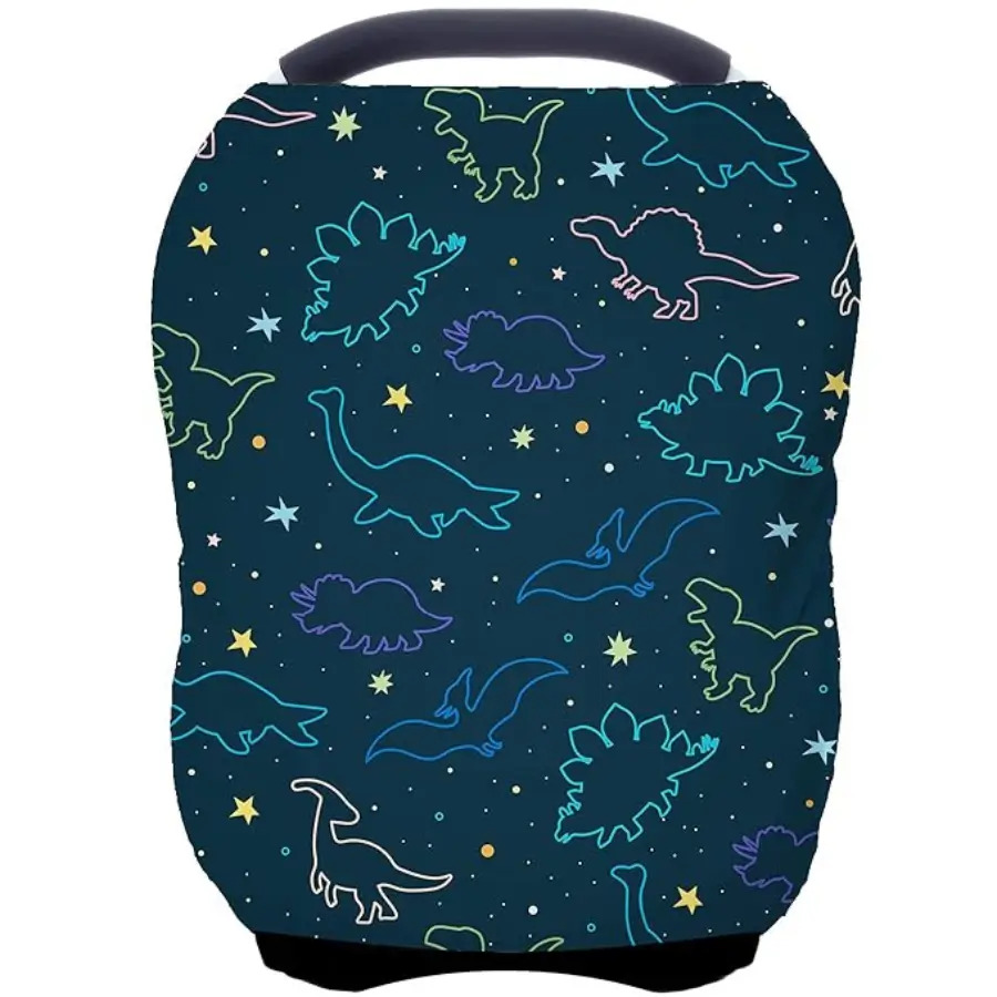 Stretch fabric multi-use car seat cover, universal fit for Graco SnugRide SnugFit.