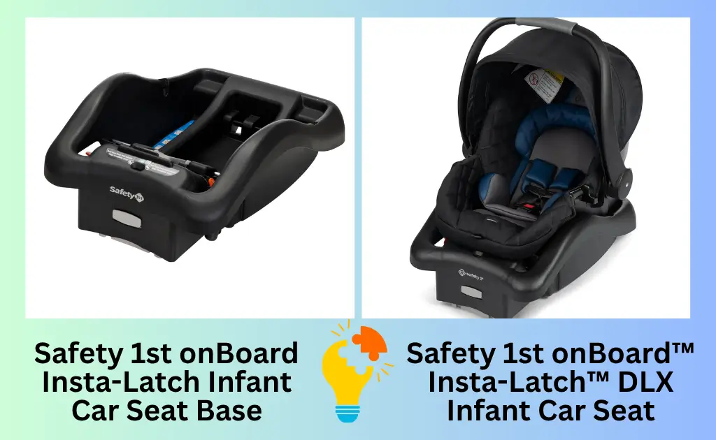 Safety 1st onBoard Insta-Latch Base compatible only with Safety 1st onBoard Insta-Latch DLX Infant Car Seat