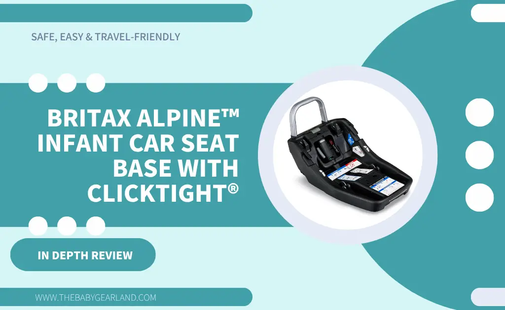 Britax Alpine Infant Car Seat Base with ClickTight system for secure and easy installation.
