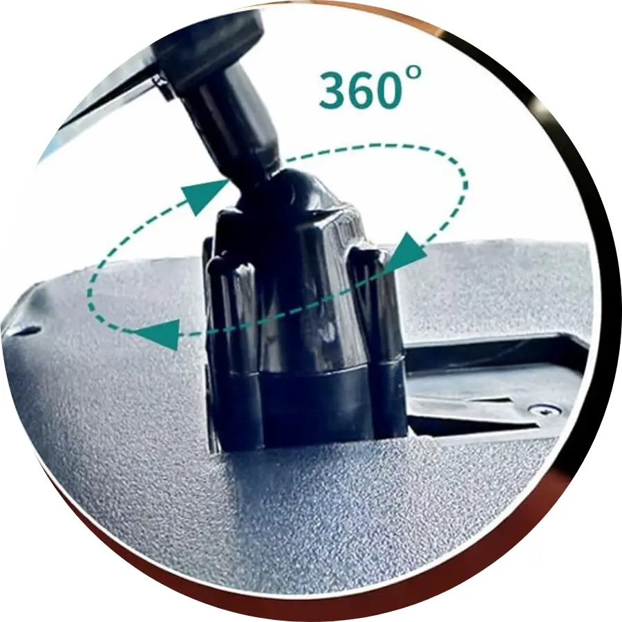 360° Rotation for Easy Baby Car Mirror Adjustment