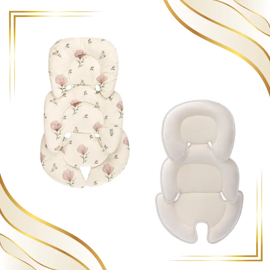 Best baby car seat inserts for fullnewborn head and body support in different designs and colors.